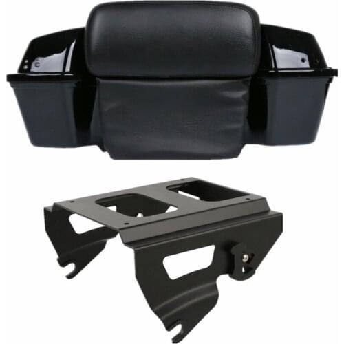 Motorcycle 5.5" Razor Pack Backrest Rack For Harley Tour Pak Touring Road King Road Glide Electra Glide 2009-2013