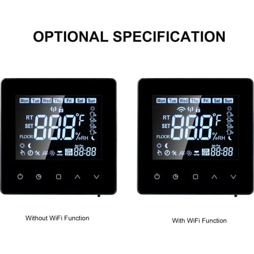Smart Thermostat LCD Touch-screen Programmable Thermostat with Water Heating 3A Digital Temperature Controller for Home