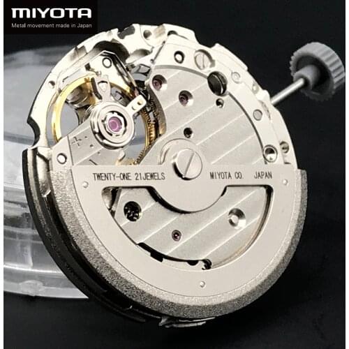 High Quality Mechanical 21 Jewels MIYOTA 82S5 Automatic Movement Self-Winding Movt Golden Skeleton Dial Design