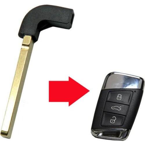 Replacement Emergency Insert Smart Remote Key Blade For VW VOLKSWAGEN MAGOTAN B8 CC MQB Spare machine Key Blank