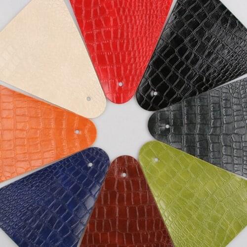 10 yards roll oil wax crocodile flame retardant Semi-PU leather sofa deck decoration soft foreskin carved artificial leather