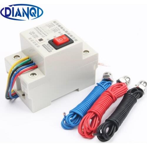 DF96D automatic water level controller Pump Controller Cistern Automatic Liquid Switch 220V Din Rail water level control 2M