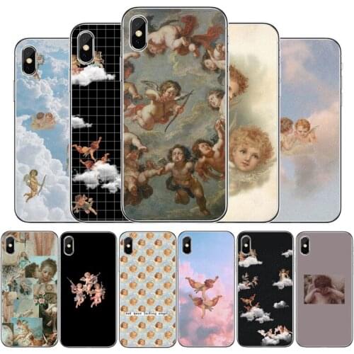 Renaissance angels Soft Silicone TPU Phone Case For iPhone XS MAx Xs Xr X 8 7 6 6S Plus 11 pro Max 5 5S SE Cover Shell