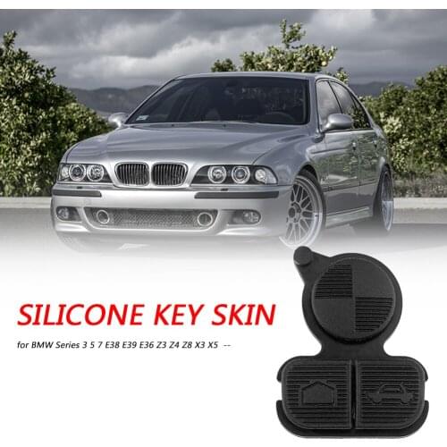 Black 3 Buttons Key Fob Shell Casefor BMW E36 E39 E38 3 5 7 Series Z3 Z4 Z8 X3 X5 Replacement Entry Remote Housing Accessories