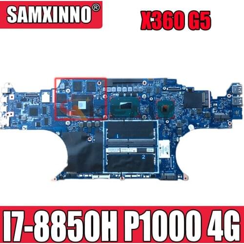 FOR HP ZBook Studio G5 Laptop Motherboard I7-8850H P1000 4G GDDR5 DA0XW1MBAI0 L33161-001 L33161-601