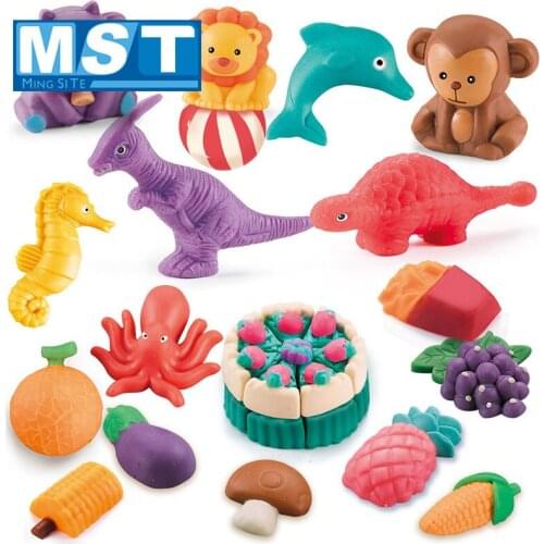 Sticky Modeling Clay DIY Light Plasticine Kit Education Toys Creative Handmade Polymer Clay Figures Mold Play Dough Tools Set