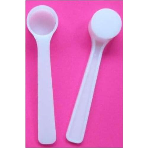 Measuring Food 100pcs 0.5g Flat-bottomed Spoon 1.5ml Plastic Spoons For Milk/Washing Powder/Medicine