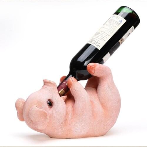 Piggy Bank Pig Wine rack Home Resin Craft Ornaments Money Box Piggy Bank Cash Box Coin Bank Moneybox Coin Box