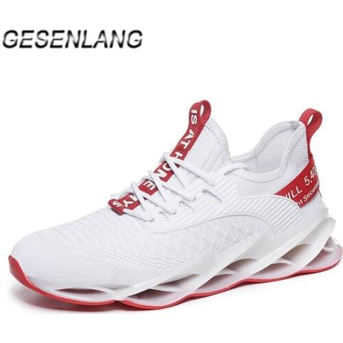 Spring Mens Sneakers Big Size Breathable Soft Shockproof Anti-Slip Wearable Sports Shoes Male Outdoor Casual Walking Shoes New
