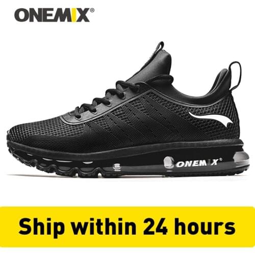 Onemix Shoes Male High-Top Shock Absorption Mens Sneakers Height Increased Air Cushion Sneakers Outdoor Walking Jogging Shoes