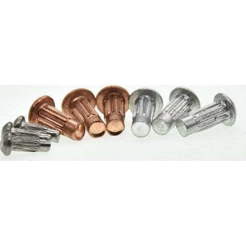 M2 M2.5 M3 M4 Knurled Solid Copper/Aluminum/304 Stainless Steel Rivets For Name Plate GB827