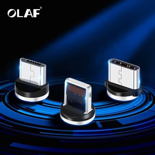 OLAF USB Magnetic Cable Plug ios Type c Miro usb Plug For iPhone Samsung Xiaomi Huawei Nokia LG Cord Plug Fast Charging Adapter