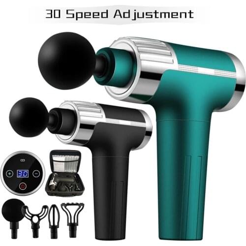 Syeosye Massage Gun Deep Tissue Percussion Muscle Massager For Pain Relief Portable Back Body Relaxation Massager 30Speeds