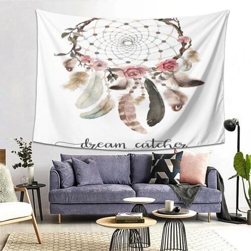Dreamcatcher 3D Printed small 95x73cm Wall Tapestry Cheap Wall Hanging Bohemian Mandala Tapestries Art Decor