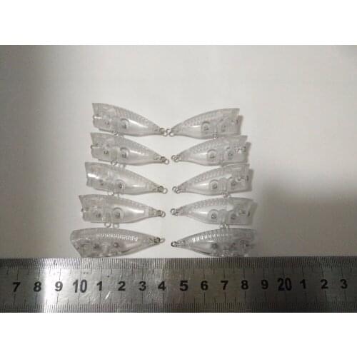 10pcs Unpainted Popper Fishing Lure Bodies 1 1/2 Inch 1/10 oz Blank lure JSE234