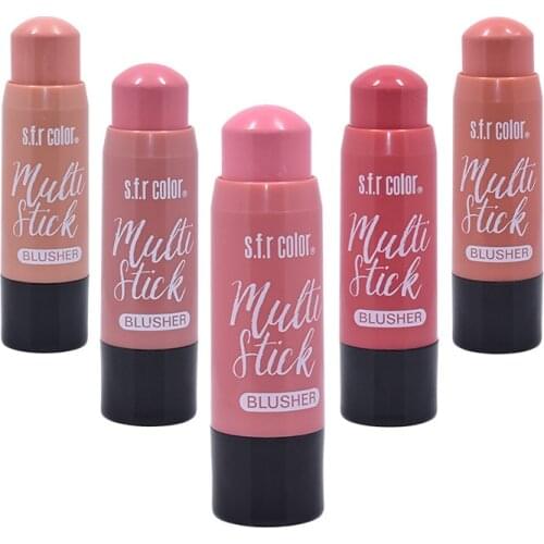 2021 New Makeup Cream Blush Stick Face Makeup Shimmer Contour Cream Cheek Blusher Cosmetics Brighten Pink Blush Make Up
