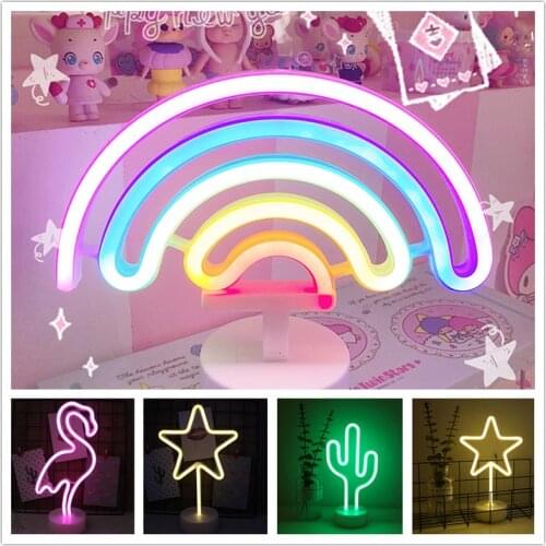 Wholesale LED Neon Night Light Sign Wall Art Sign Night Lamp Xmas Birthday Gift Wedding Party Wall Hanging Neon Lamp Home Decor