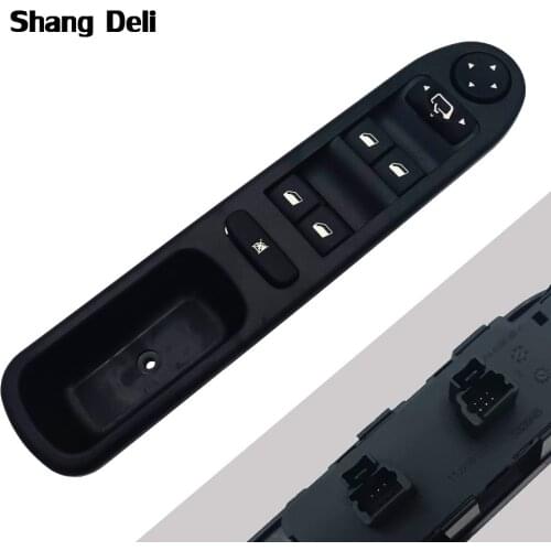 Power Window Control Switch Electric Window Lifter Switch Panel Front Left Driver Side For Peugeot 307 6554.KT
