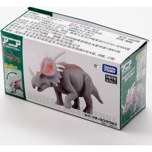 S01 Takara Tomy ANIA Animal Advanture AL-17 Styracosaurus ABS Dinosaur Figure Kids Educational Toys