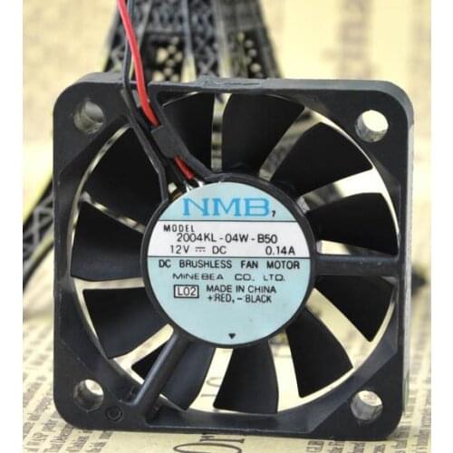 SSEA New Wholesale cooling fan for NMB 2004KL-04W-B50 5CM 5010 12V 0.14A 2 wire Cooling fan 50*50*10mm