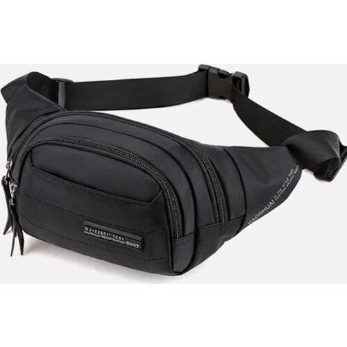 Fashion Men Nylon Belt Waist Hip Bag Travel Multi-Pocket Military Pouch Bum Sling Chest Bags Fanny Pack Bags