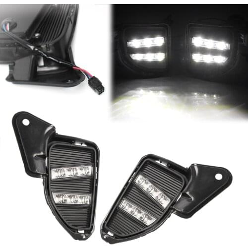 LED Turn Signals Light Daytime Running Work Lamp For Toyota Hiace 200 Commuter Van 2014-2017 Series Pair Car Blinker Indicators