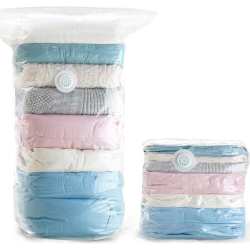 Thickened three-dimensional vacuum compression bag no pumping storage bag Clothes Organizer Seal Compressed Travel Saving Space