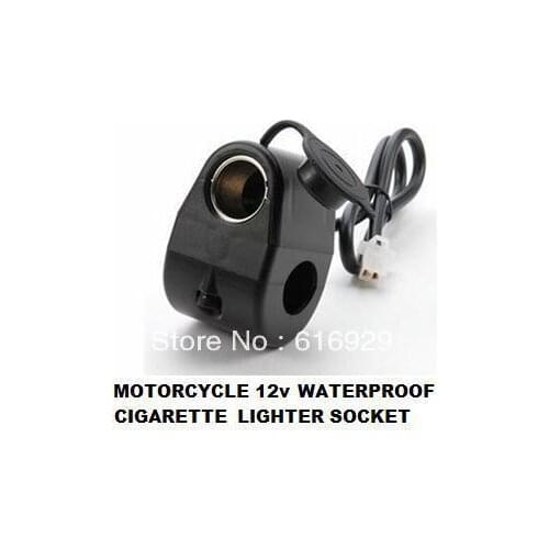 10Pcs 10A w Resettable Fuse Electric Motorcycle 7/8" handlebar Waterproof 12V Cigarette Lighter Socket Power Outlet / SUPPLIER