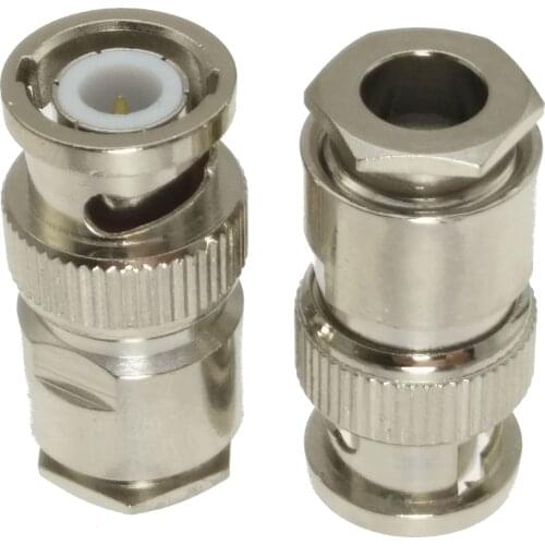 10pcs BNC Male Plug Clamp for RG8X RG-8X LMR240 cable RF Coax Connector