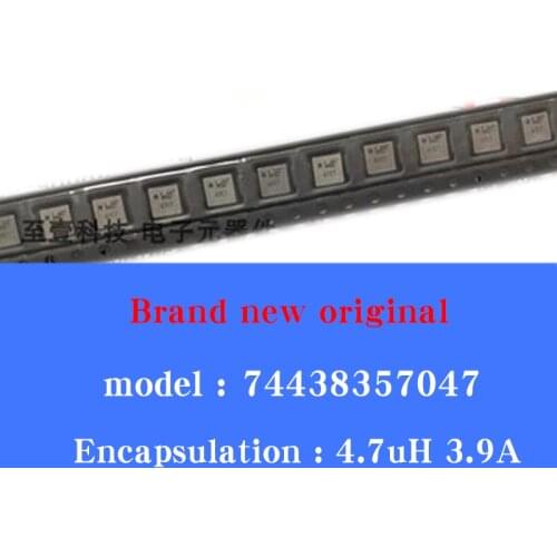 10/pcs Lot New original 74438357047 Würth fixed shield winding patch power inductor 4030 4.7uH 3.9A