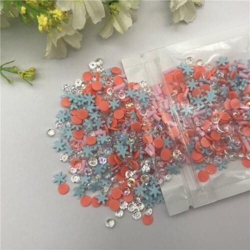 20g Snow Mix for Resin DIY Supplies Nails Art Polymer Clear Clay accessories DIY Sequins scrapbook shakes Craft