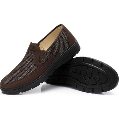 2021 Spring Autumn Canvas Shoes Plus Size 48 Mens Loafers Soft Comfortable Moccasin Mens Driving Casual Flat Shoes Black Brown