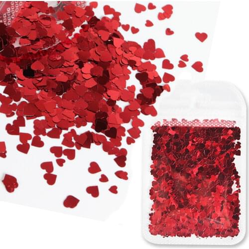 2g/Bag Holo Sweet Love Heart Sequins Nail Stars Glitter Thin Paillettes AB Flakes Acrylic Glitter Nail Art Decorations Manicure