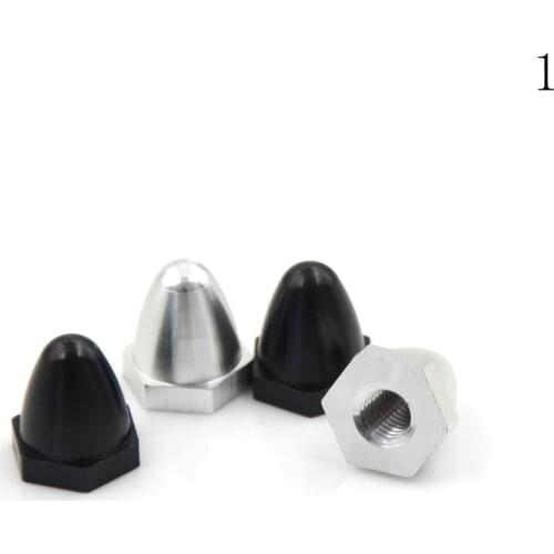 4pcs CW CCW Propeller Fixed Adapter Nut Cap For 920kv 2212 2312 Brushless Motor 9.9g Silver/Black Prop Fixed Adapter