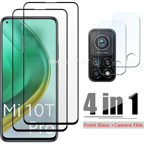 4 In 1 Protective Glass for Xiaomi Mi 10T Pro 10 T 11 Lite 5G 10i Mi10 9T Pro CC9 CC9E Screen Protector Camera Film Mi10t Glass