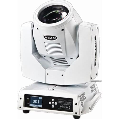 White color 230w 7R beam moving head sharpy disco light with 16 prism dmx dj lighting power con connect for wedding stage show