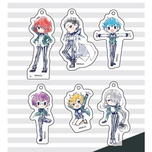 Anime Pretty Boy Detective Club Doujima Mayumi Soutouin Bags Pendant Acrylic Keychain Keyring Q Version Crayon Drawing Series