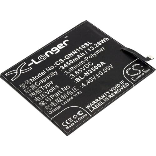 CS 3450mAh / 13.28Wh battery for GIONEE Elife S10, Elife S10 Dual SIM, Elife S10 Dual SIM TD-LTE BL-N3500A