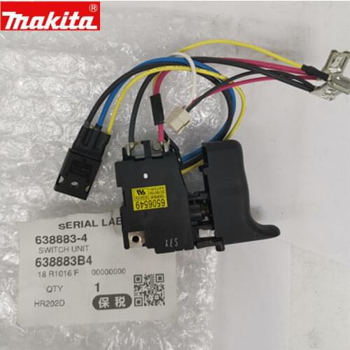 MAKITA 6506549 638883-4 Switch for DHR202 HR202D BHR202RFE BHR202D