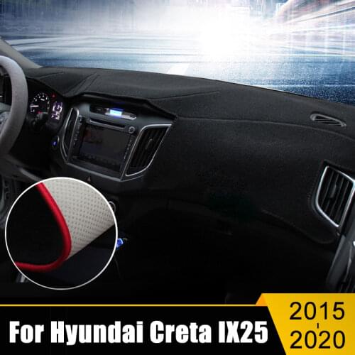 For Hyundai Creta ix25 2015 2016 2017 2018 Car dashboard Avoid light pad Instrument platform desk cover Mats Carpets Accessories