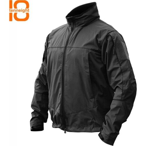 TENNEIGHT Outdoor Sport Tactical Military Jacket Men Soft Shell Waterproof Hooded Windbreaker Coat Casual hiking climbing Jacket