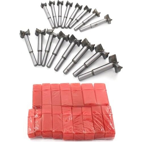 ZK30 16Pcs Bit Set Drill Bits Tungsten High Speed Steel Woodworking Hole Saw Set Wood Drill Bit Auger Opener for Woodworking