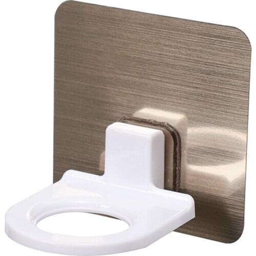 Wall Mounted Hook Self-Adhesive Shampoo Bottle Shelf Liquid Soap Organizer Storage Holder Shelves Hanger Bathroom Accessories