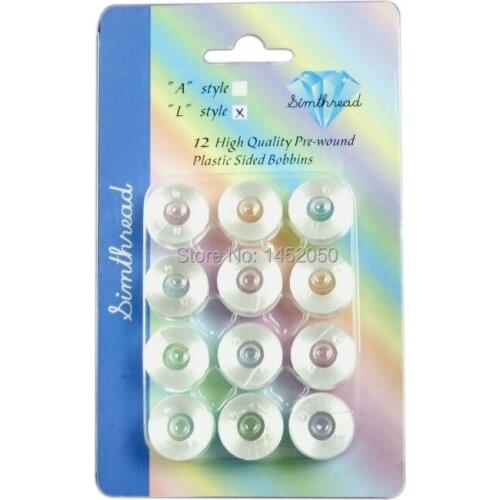 New Arrival Type L Pre-wound Embroidery Plastic Bobbins Thread, for Brother Embroidery Machine