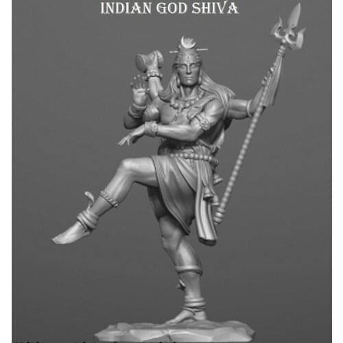 New Unassembled 1/32 68MM ancient man god Shiva 68MM Resin Kit DIY Toys Unpainted resin model
