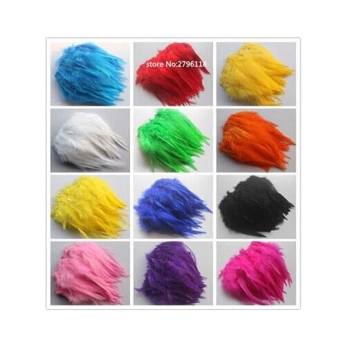 Wholesale! 100 pieces / batch quality pheasant feathers 4-6 "/ 10-15 cm natural color and stained feathers jewelry accessories