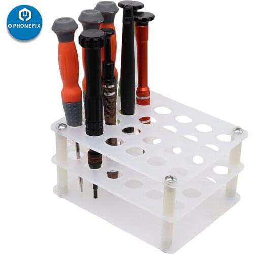 Transparent Acrylic Container Storage Box For Phone Repair Tools Stand Screwdriver Pliers Stand Rack Tweezers Case Hand Tool