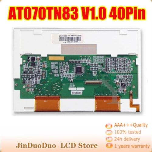 Original New LCD AT070TN83 V.1 AT070TN83 V1.0 40Pin LCD Screen Display Panel 800x480 Replacement