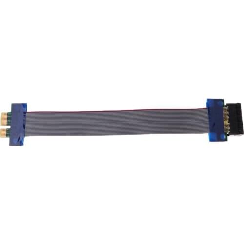 PCIE 1X Riser Card Extender Graphics Extension Ribbon Flex Cable 19cm