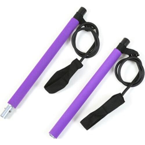 Pilates Exercise Bar Gym Workout Stick Kit with Resistance Band Body Building Puller Yoga Rope Fitness Sport Pilates Bar Kit